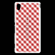 Coque Sony Xperia M4 Aqua Vichy rouge et blanc 2