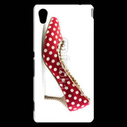 Coque Sony Xperia M4 Aqua escarpin petits pois