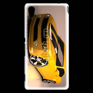 Coque Sony Xperia M4 Aqua Belle voiture jaune et noire