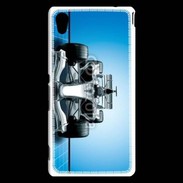 Coque Sony Xperia M4 Aqua Formule 1 sur fond bleu