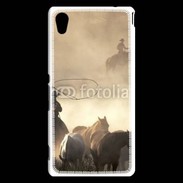 Coque Sony Xperia M4 Aqua Cowboys et chevaux