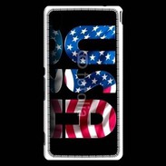 Coque Sony Xperia M4 Aqua Logo USA 5