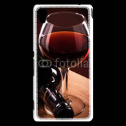 Coque Sony Xperia M4 Aqua Verre de vin rouge