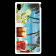 Coque Sony Xperia M4 Aqua Cocktail sur la plage