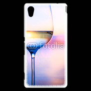 Coque Sony Xperia M4 Aqua Vin blanc vue mer