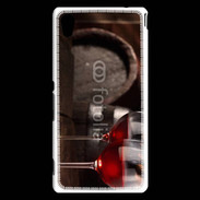 Coque Sony Xperia M4 Aqua Verres de vin rouge et tonneaux