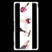 Coque Sony Xperia M4 Aqua Vin rouge !!