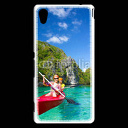 Coque Sony Xperia M4 Aqua Kayak dans un lagon