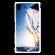 Coque Sony Xperia M4 Aqua Bateau et couché de soleil 50