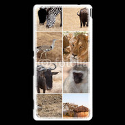 Coque Sony Xperia M4 Aqua Les animaux de la savane