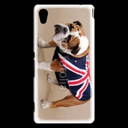 Coque Sony Xperia M4 Aqua Bulldog anglais en tenue