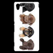 Coque Sony Xperia M4 Aqua Alignement de petits chiens