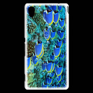 Coque Sony Xperia M4 Aqua Banc de poissons bleus