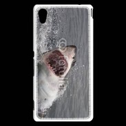 Coque Sony Xperia M4 Aqua Attaque de requin blanc