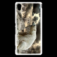 Coque Sony Xperia M4 Aqua Ours blanc en colère