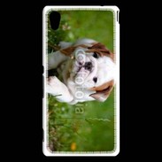 Coque Sony Xperia M4 Aqua Chiot bulldog anglais 3