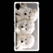 Coque Sony Xperia M4 Aqua Chiot japonais blanc
