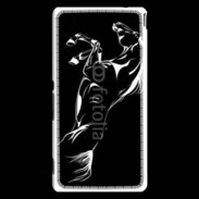 Coque Sony Xperia M4 Aqua Illustration cheval noir