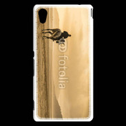 Coque Sony Xperia M4 Aqua Ballade à cheval sur la plage