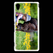 Coque Sony Xperia M4 Aqua Enfant et cheval