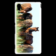 Coque Sony Xperia M4 Aqua Groupe de chevaux