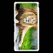 Coque Sony Xperia M4 Aqua Lion Roi des animaux