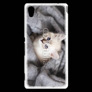 Coque Sony Xperia M4 Aqua Chaton aux yeux bleus 10