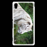 Coque Sony Xperia M4 Aqua Magnifique tigre blanc