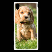 Coque Sony Xperia M4 Aqua Chiot cocker Spaniel