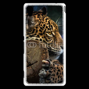 Coque Sony Xperia M4 Aqua Portrait d'un jaguar