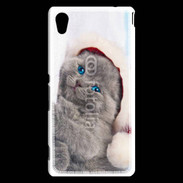 Coque Sony Xperia M4 Aqua Petit chaton de noël 600