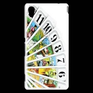 Coque Sony Xperia M4 Aqua Cartes de tarot sur fond blanc