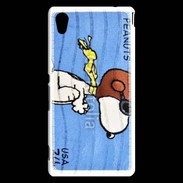 Coque Sony Xperia M4 Aqua Snoopy timbre poste