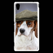 Coque Sony Xperia M4 Aqua Beagle avec casquette