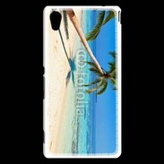 Coque Sony Xperia M4 Aqua Palmier sur la plage tropicale