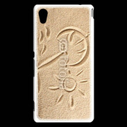 Coque Sony Xperia M4 Aqua Soleil et sable sur la plage