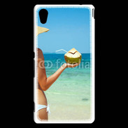 Coque Sony Xperia M4 Aqua Cocktail noix de coco sur la plage 5