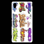 Coque Sony Xperia M4 Aqua Graffiti vector background collection