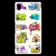 Coque Sony Xperia M4 Aqua Graffiti wall vector urban art