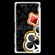 Coque Sony Xperia M4 Aqua Carte de poker