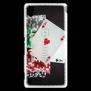 Coque Sony Xperia M4 Aqua Paire d'as au poker 6