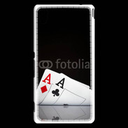 Coque Sony Xperia M4 Aqua Paire d'As au poker 85