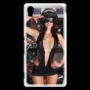 Coque Sony Xperia M4 Aqua Femme sexy moto 1