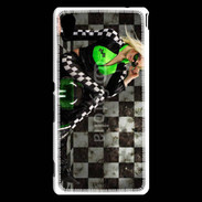 Coque Sony Xperia M4 Aqua Femme sexy moto 4