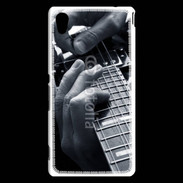 Coque Sony Xperia M4 Aqua Musicien de blues à la guitare