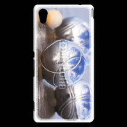 Coque Sony Xperia M4 Aqua Boule de pétanque chromée