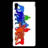 Coque Sony Xperia M4 Aqua Illustration mêlée de rugby