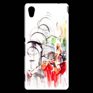 Coque Sony Xperia M4 Aqua Illustration de cycliste 2