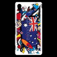 Coque Sony Xperia M4 Aqua Graffiti Australie rugby