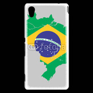 Coque Sony Xperia M4 Aqua Drapeau Brésil coupe du monde 2014